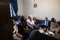 Friends and Family watch Congresswoman Simon on the House Floor
