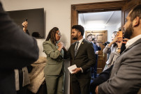 Congresswoman Simon (CA-12) w/ Congressman Frost (FL-10) on Swearing-In Day