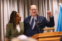 Congresswoman Simon (CA-12) with Congressman Brad Sherman (CA-32)
