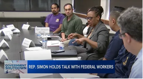 Congresswoman Simon meets with federal workers